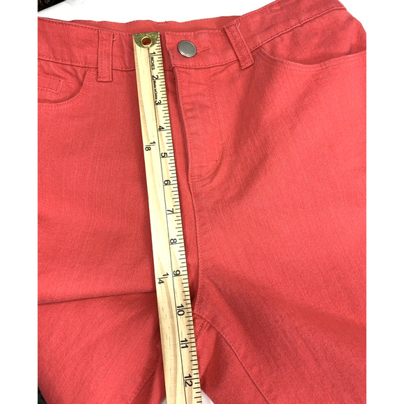 Signature Slimming Womens Jeans Size 6 P‎ Red Skinny Stretch - Picture 7 of 8